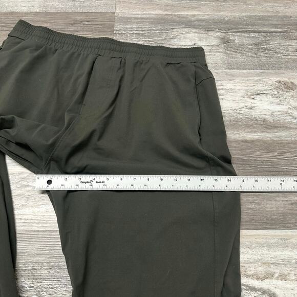 Public Rec Green Black Men 37x30 Elastic Waist Pull On Stretch Performance Pants - Picture 11 of 13